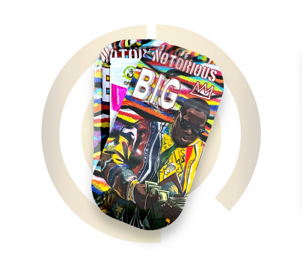 Slim Metal Rolling Tray w/ 3D Magnetic Lid - BIG Stripes