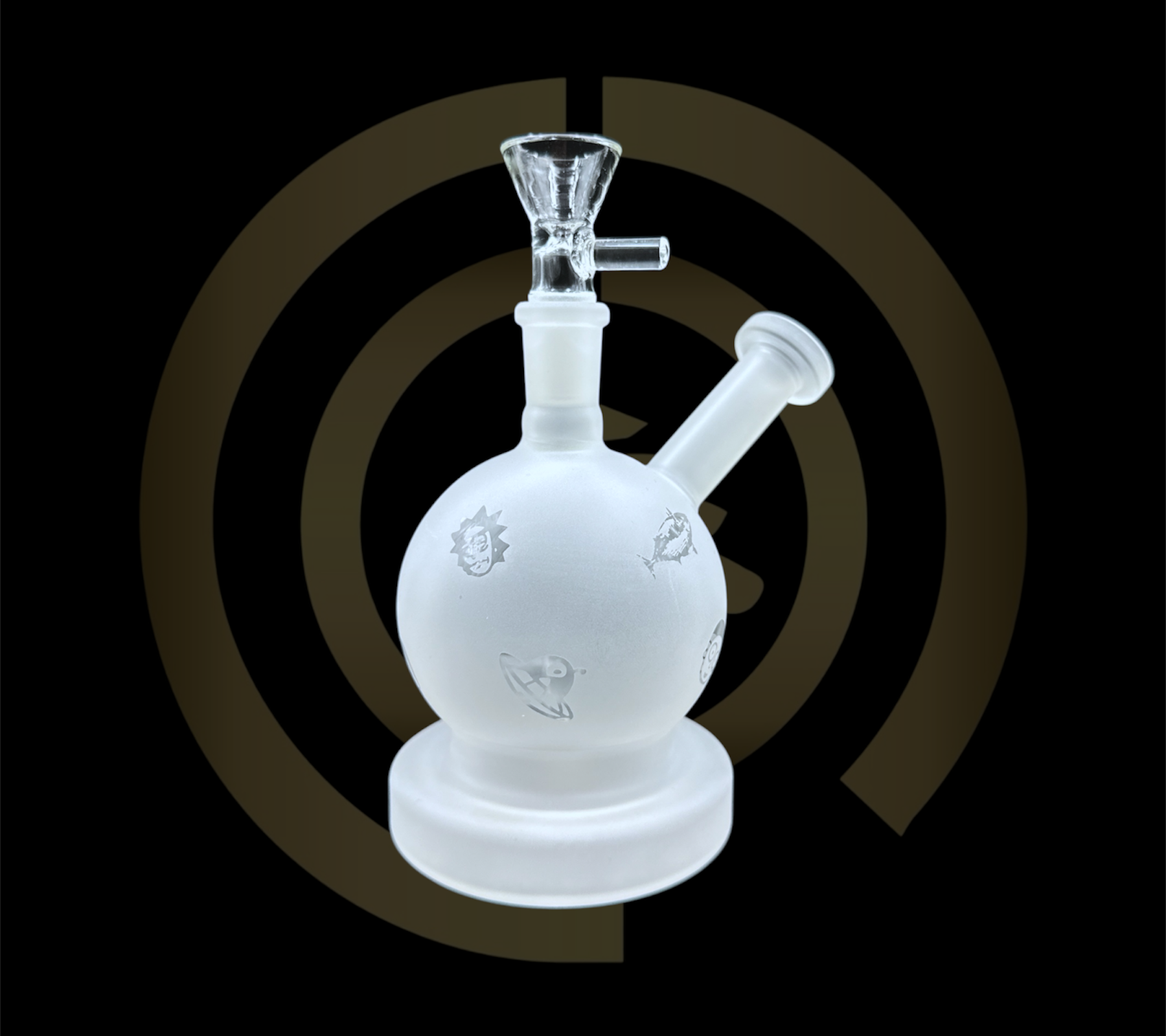 Mini Glass Rig - Frosted Globe (6