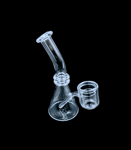 Mini Quartz Beaker - Double Cup (5")