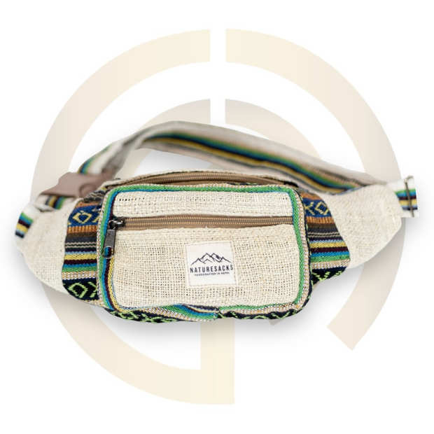 Nature Sacks - Handcrafted Hemp Fanny Packs - Green