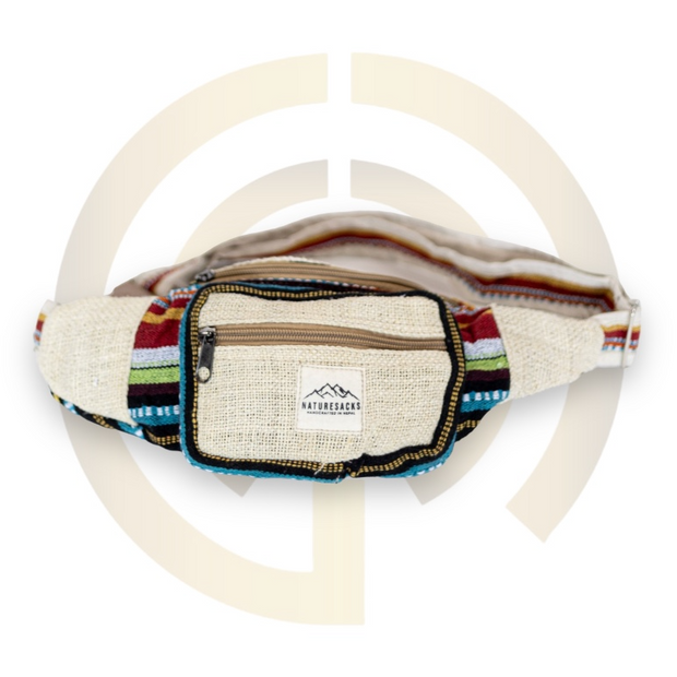 Nature Sacks - Handcrafted Hemp Fanny Packs - Rainbow