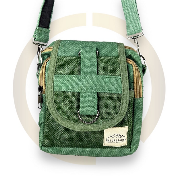Nature Sacks - Handcrafted Hemp Satchels - Green