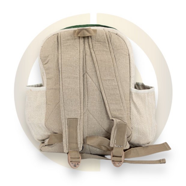 Nature Sacks - Handcrafted Hemp Backpack - Green