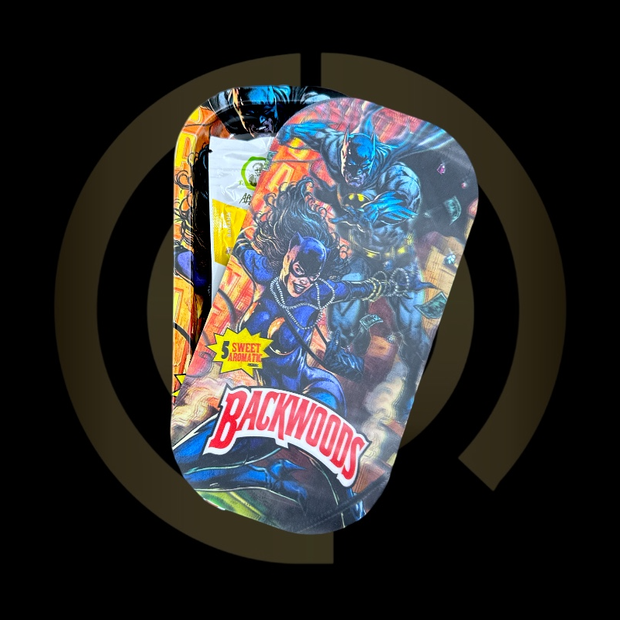 Slim Metal Rolling Tray w/ 3D Magnetic Lid - Power Couple