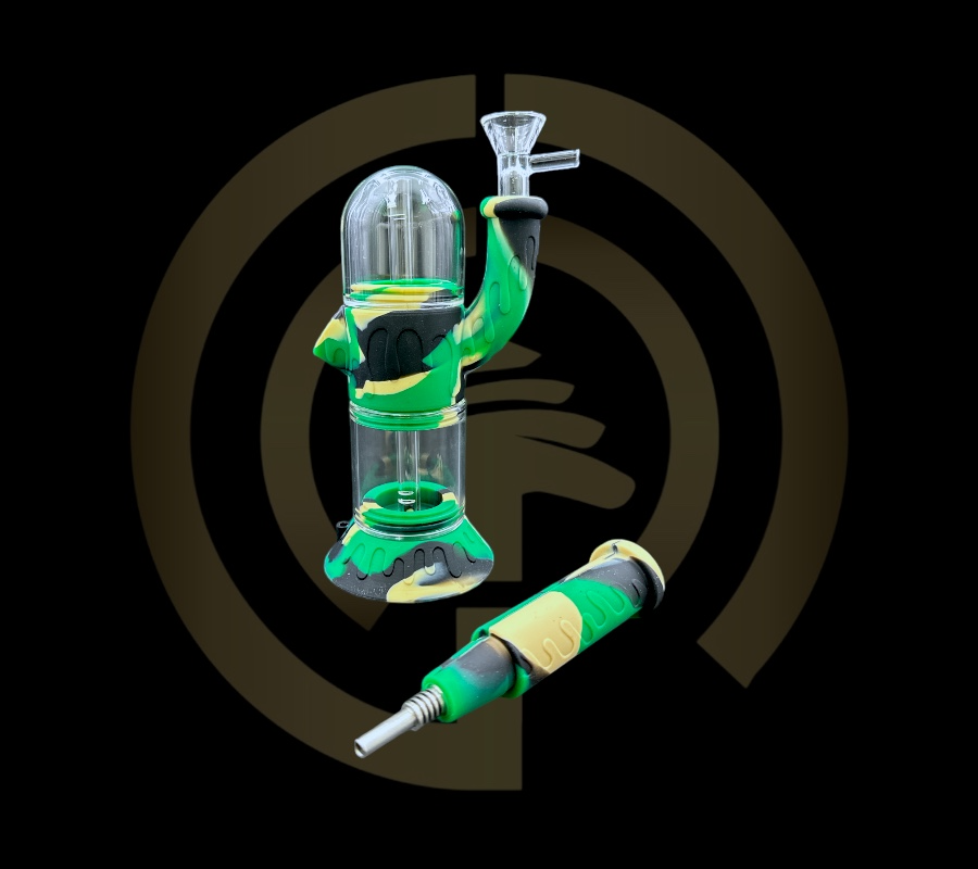 Silicone Water Pipe - Double Sided 2 in 1 (7