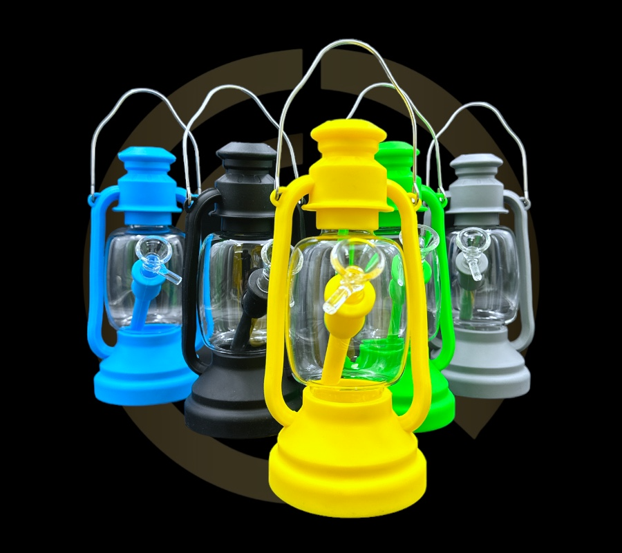 Silicone Water Pipe - Lantern (8.25")