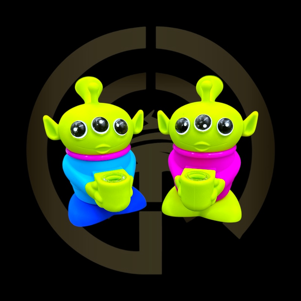 Silicone Water Pipe - Triple Eyes (5")