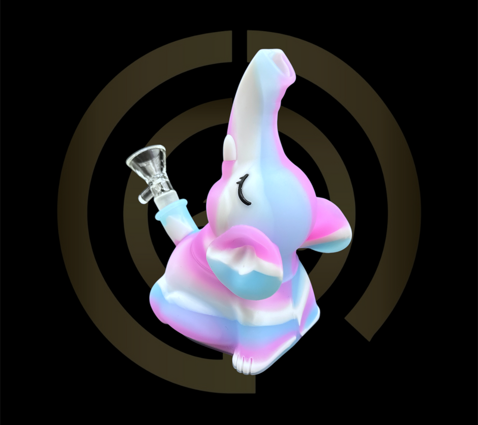 Silicone Water Pipe - Pretty Elephant (6