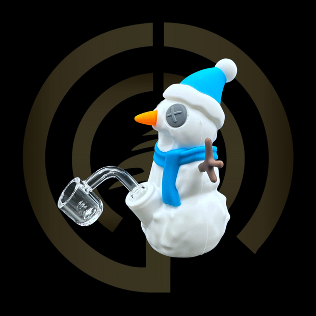 Silicone Water Pipe - Snowman (5.5")