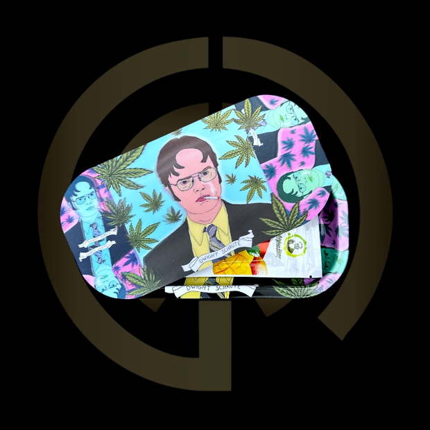 Slim Metal Rolling Tray w/ 3D Magnetic Lid - Beets Boy