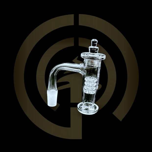 Space King Quartz Bangers - Fully Fused Diamond Knot (14mm)