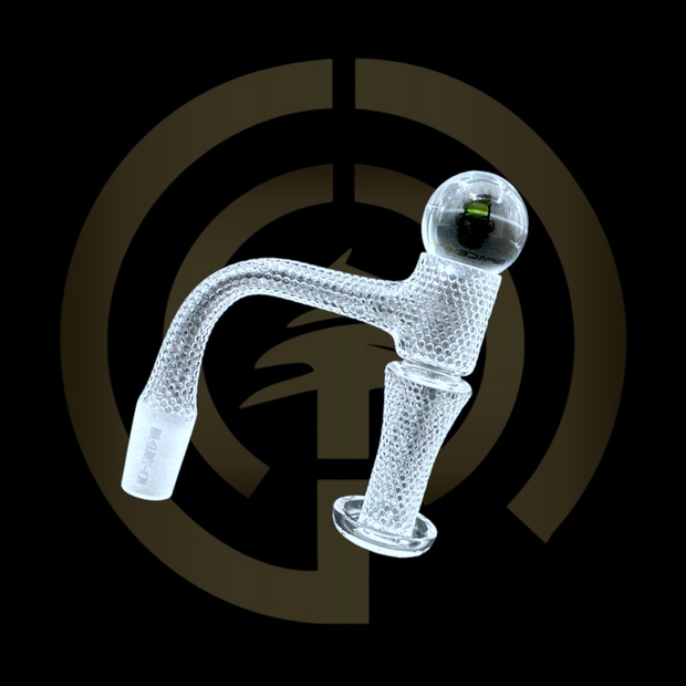 Space King Quartz Bangers - Fully Fused Honeycomb Pattern Terp Slurper (14mm)