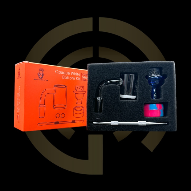 Space King Quartz Bangers - Opaque White Bottom Kit (14mm)