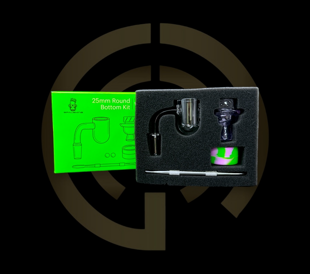 Space King Quartz Bangers - 25mm Round Bottom Kit (14mm)