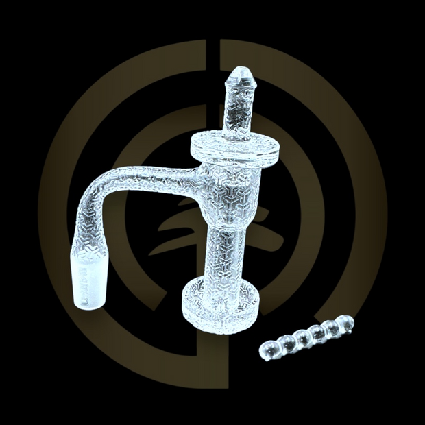 Space King Quartz Bangers - Fully Fused Engraved Terp Slurper (14mm)