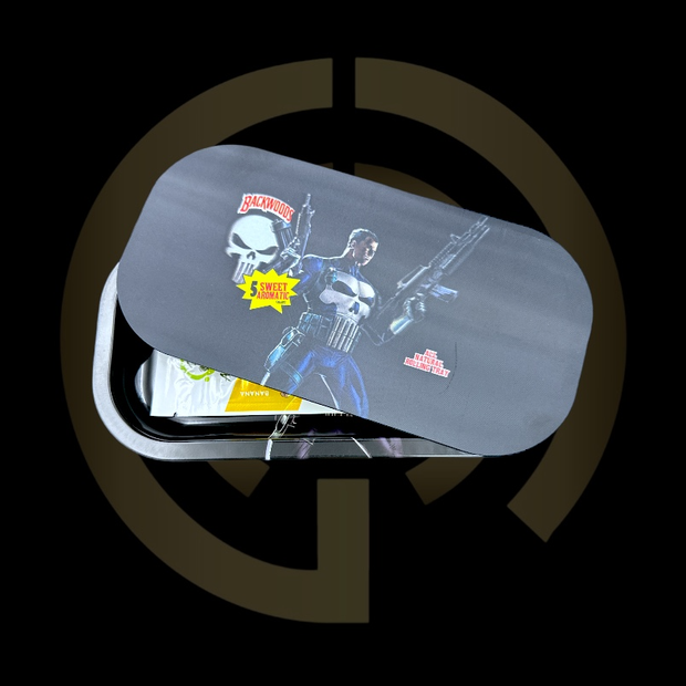 Slim Metal Rolling Tray w/ 3D Magnetic Lid - The Beater