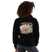Take On Me Hoodie - Black, back, worn
