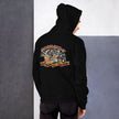 Never Gonna Give You Up Hoodie - Black, back, worn