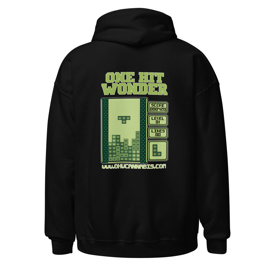 One Hit Wonder Block Stack Hoodie - Black, back