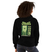 One Hit Wonder Block Stack Hoodie - Black, back, worn
