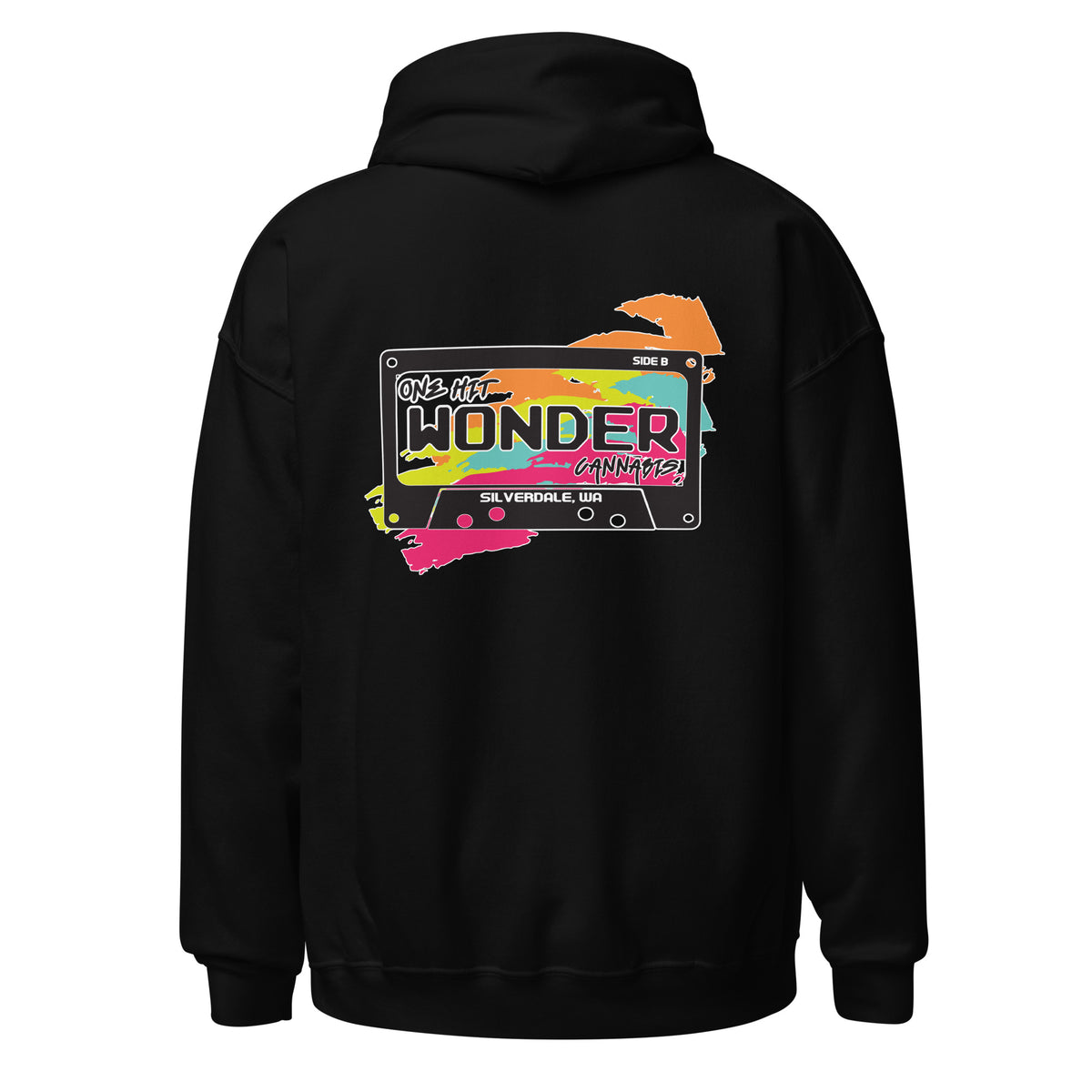 One Hit Wonder Silverdale Logo Hoodie - Black, back