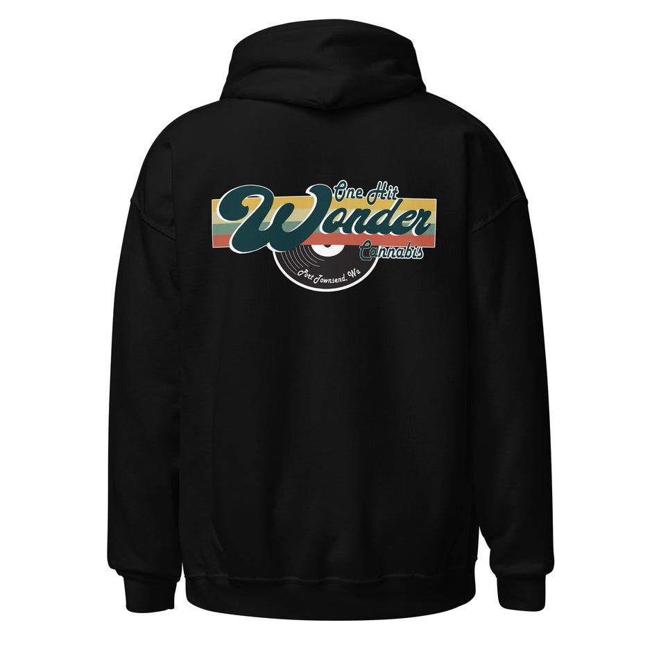 One Hit Wonder Port Townsend Logo Hoodie - Black, back