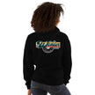 One Hit Wonder Port Townsend Logo Hoodie - Black, back, worn