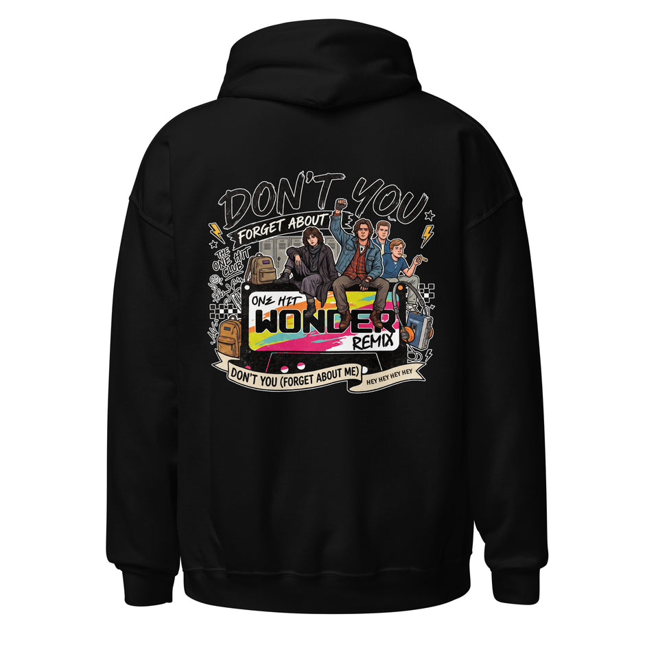 Don't You Forget About Me Hoodie - Black, back