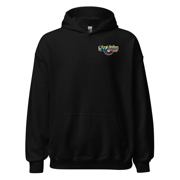 One Hit Wonder Port Townsend Logo Hoodie - Black, front