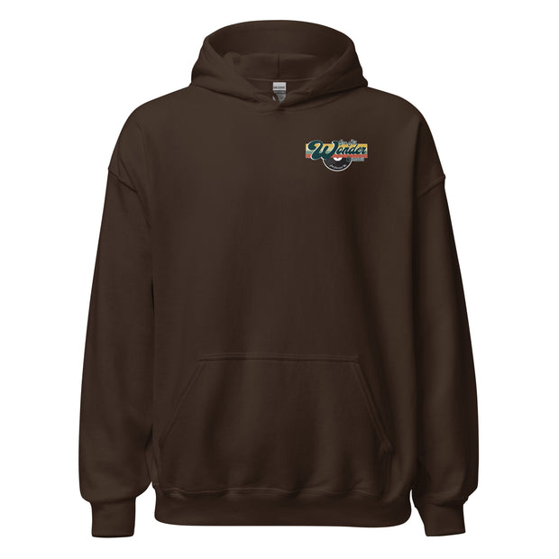 One Hit Wonder Port Townsend Logo Hoodie - Dark Chocolate, front