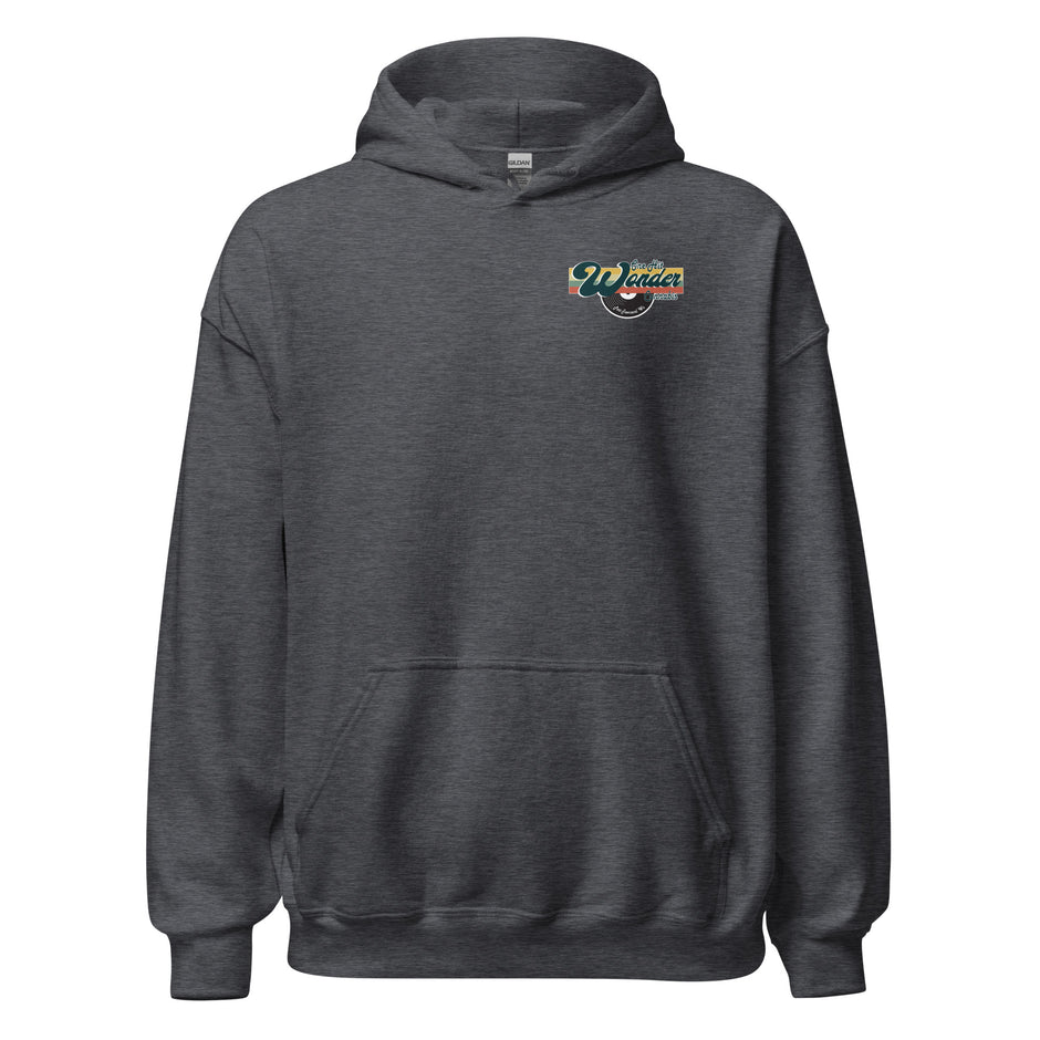 One Hit Wonder Port Townsend Logo Hoodie - Dark Heather, front