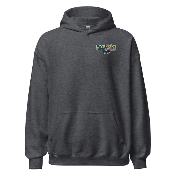 One Hit Wonder Port Townsend Logo Hoodie - Dark Heather, front