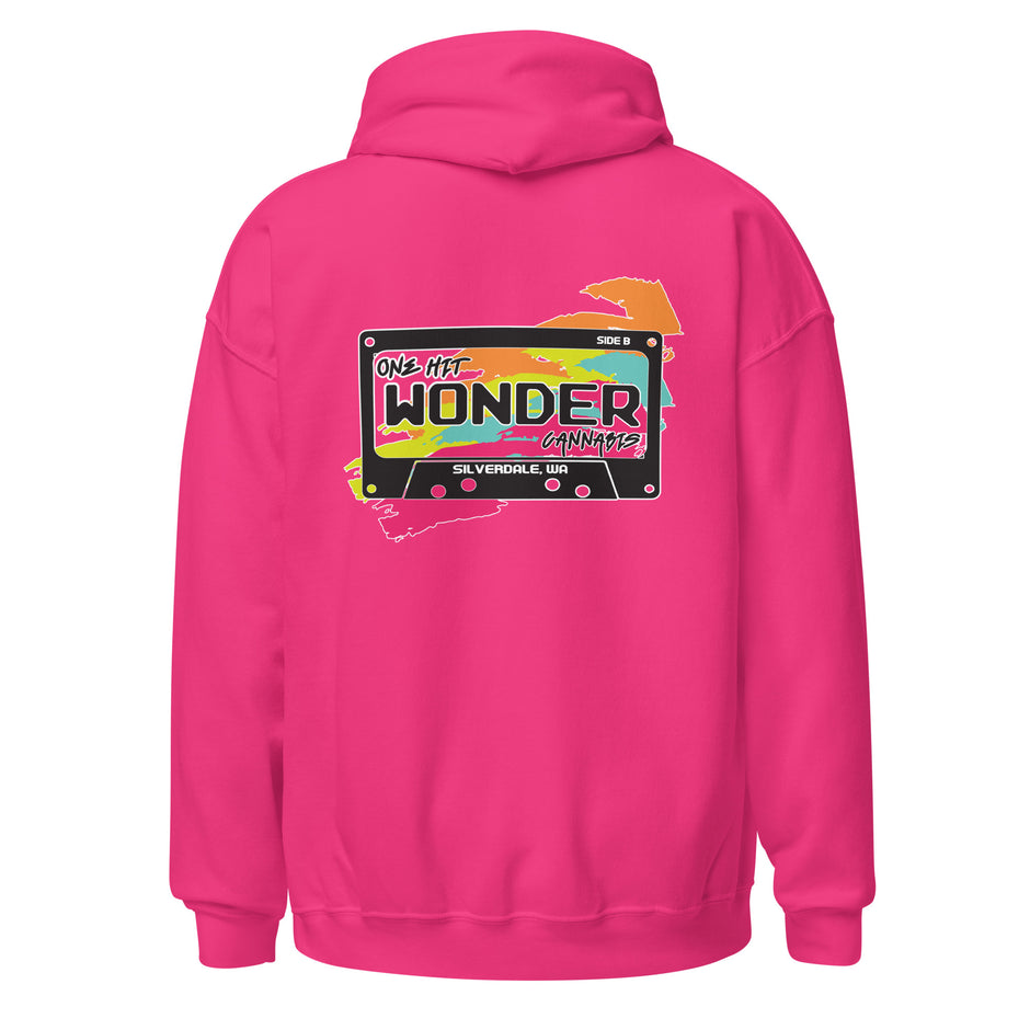 One Hit Wonder Silverdale Logo Hoodie - Heliconia, back