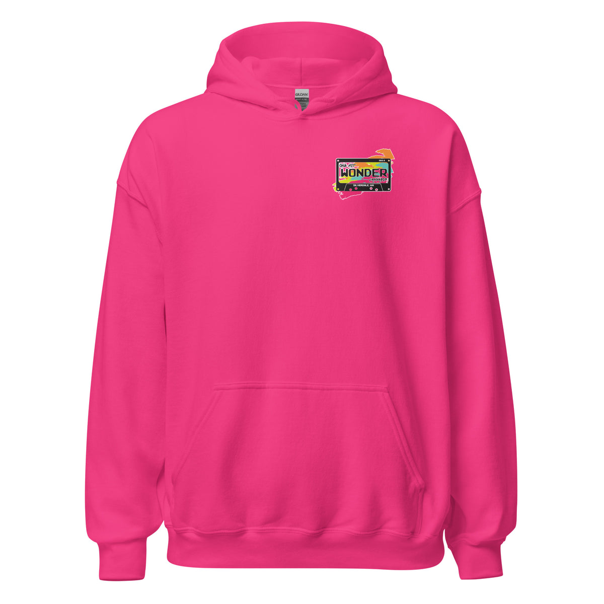 One Hit Wonder Silverdale Logo Hoodie - Heliconia, front