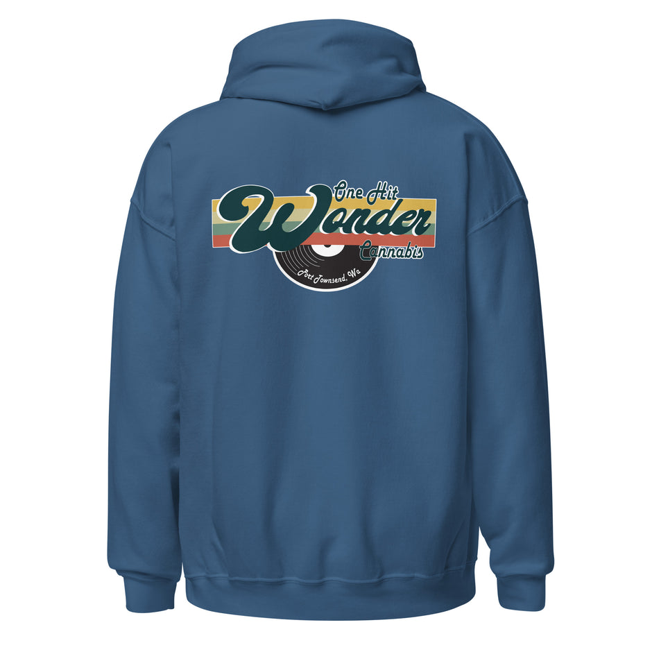 One Hit Wonder Port Townsend Logo Hoodie - Indigo Blue, back