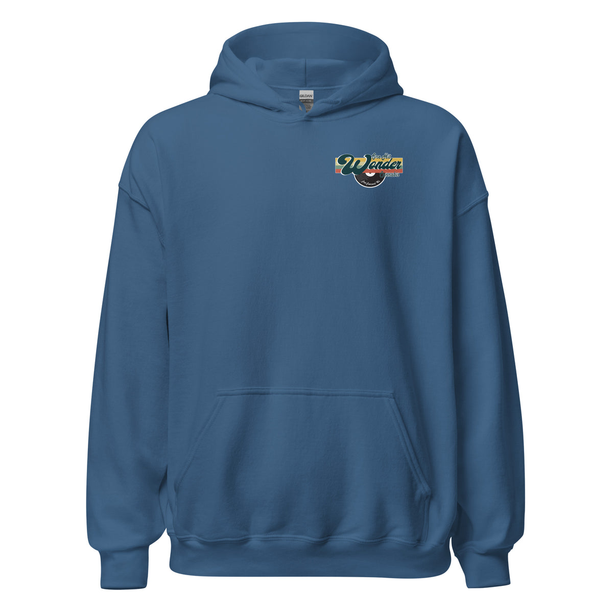 One Hit Wonder Port Townsend Logo Hoodie - Indigo Blue, front