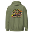 He's Too Stoned Hoodie - Military Green, back