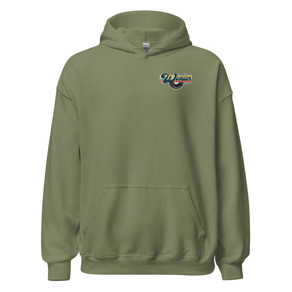 One Hit Wonder Port Townsend Logo Hoodie - Military Green, front