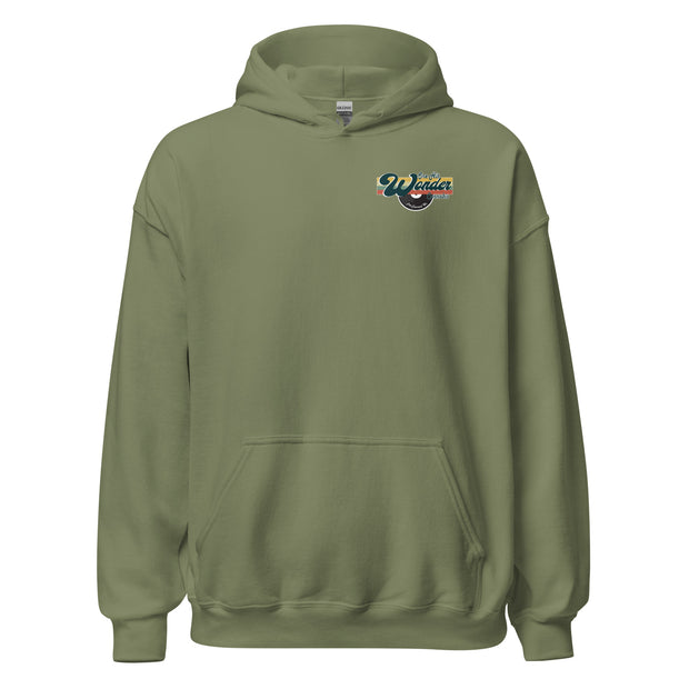 One Hit Wonder Port Townsend Logo Hoodie - Military Green, front