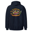 I Get Knocked Down Hoodie - Navy, back