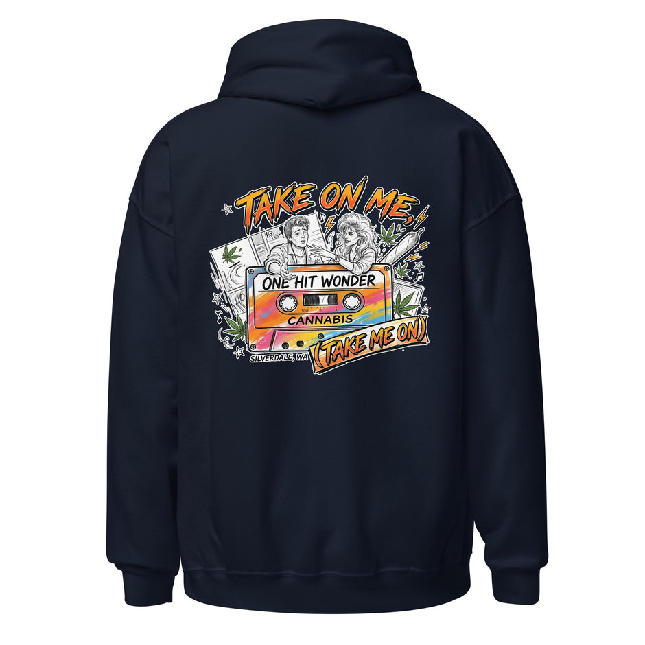 Take On Me Hoodie - Navy, back