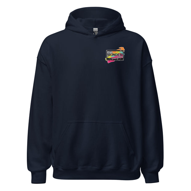 He's Too Stoned Hoodie - Navy, front
