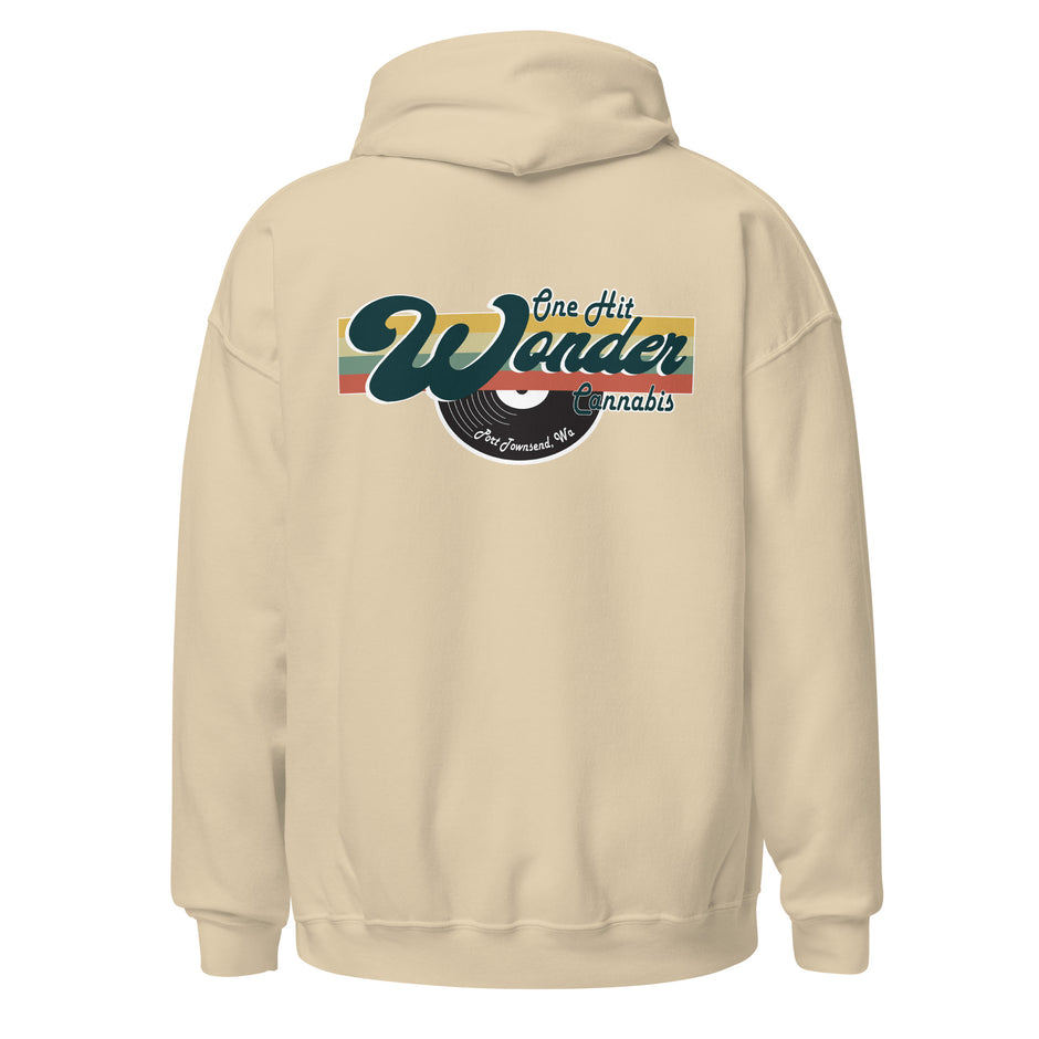 One Hit Wonder Port Townsend Logo Hoodie - Sand, back