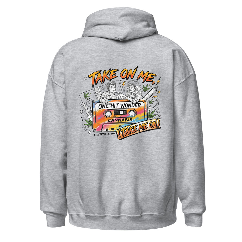 Take On Me Hoodie - Sport Grey, back