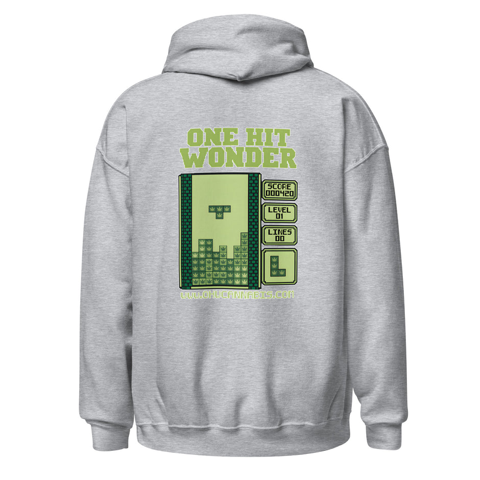 One Hit Wonder Block Stack Hoodie - Sport Grey, back