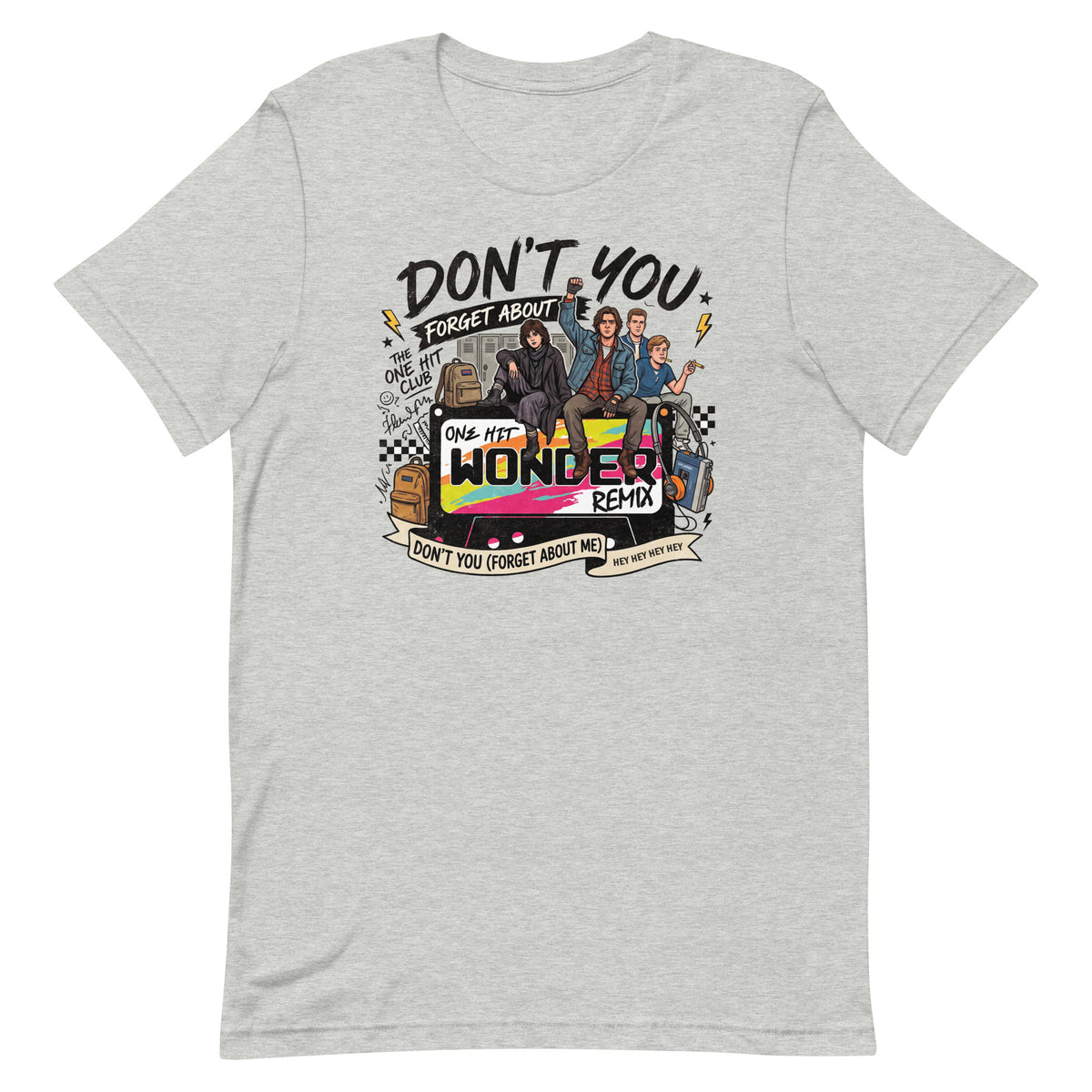 Don't You Forget About Me Tee - Athletic Heather, flat