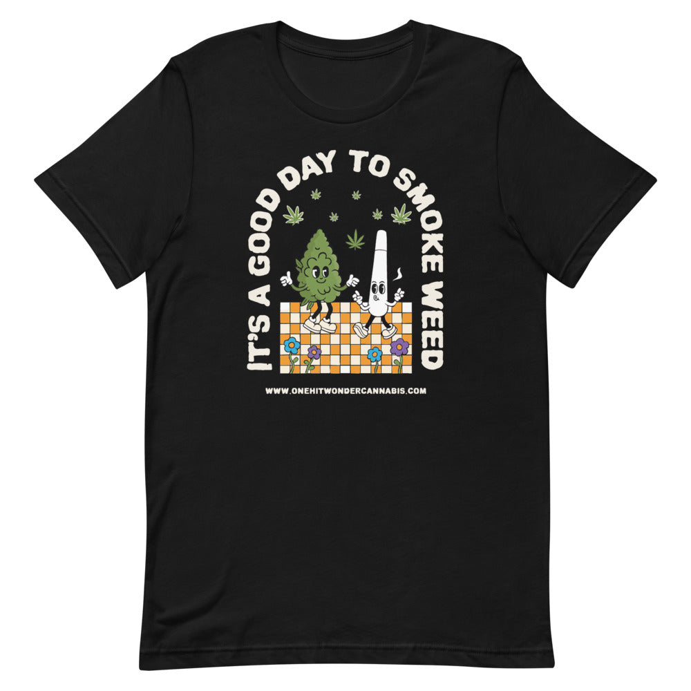 It's a Good Day Tee - Black, flat