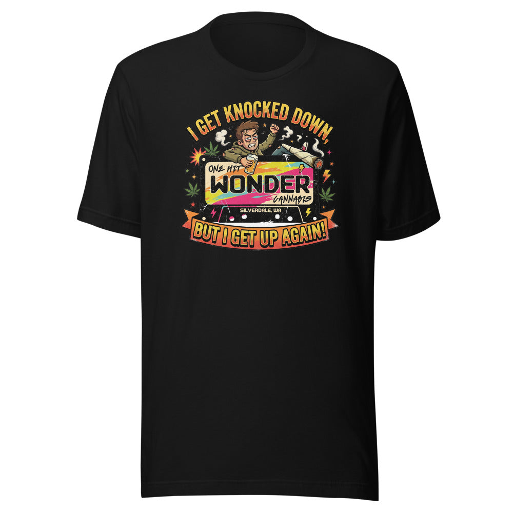 I Get Knocked Down Tee - Black