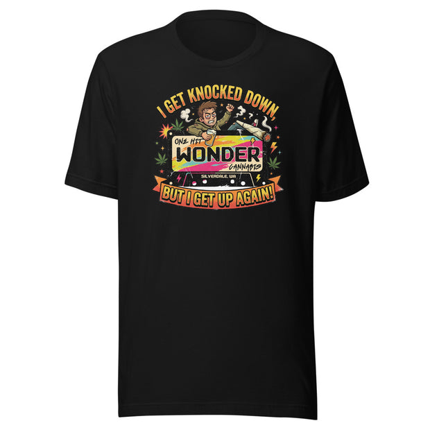 I Get Knocked Down Tee - Black