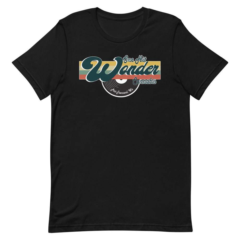 One Hit Wonder Port Townsend Tee - Black, flat